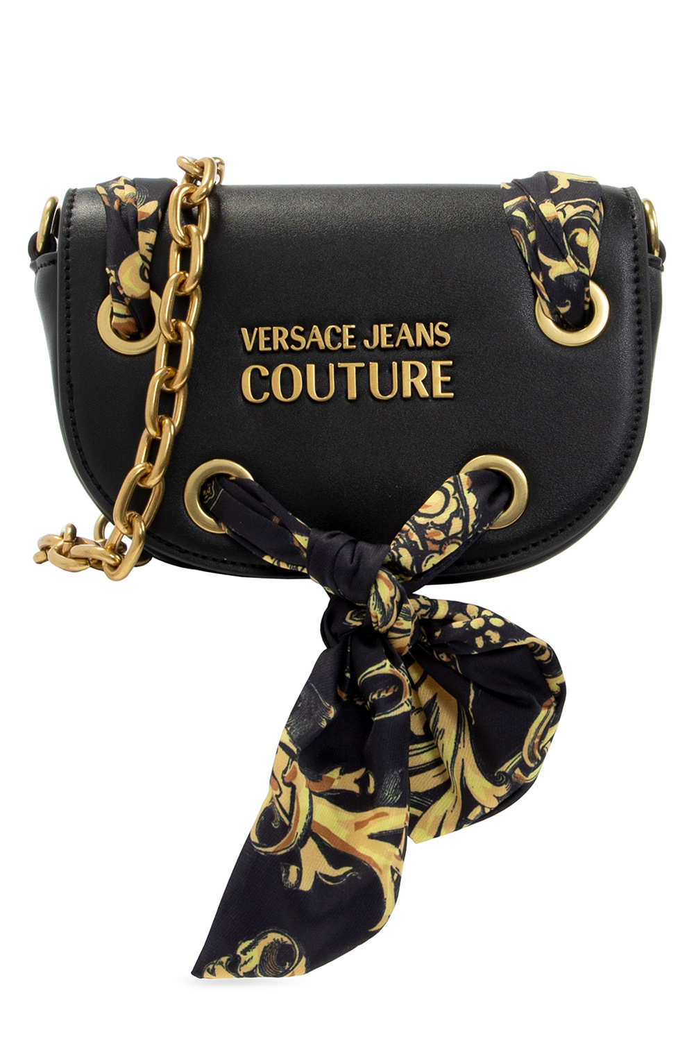 SchaferandweinerShops Ghana - Black Shoulder bag with scarf SchaferandweinerShops Ghana - Black Shoulder bag with scarf